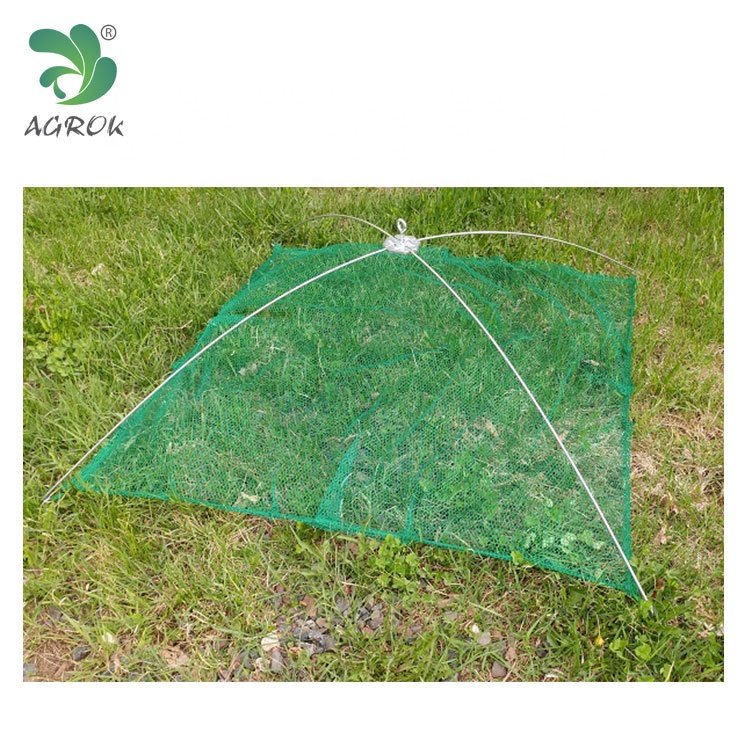 AGROK Umbrella Fishing Trap without Holes Aquaculture Shrimp Trap Pulling Square Fishing Pot