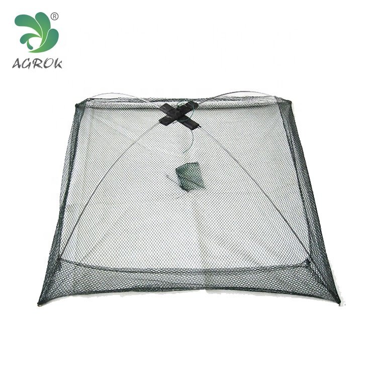 AGROK Umbrella Fishing Trap without Holes Aquaculture Shrimp Trap Pulling Square Fishing Pot