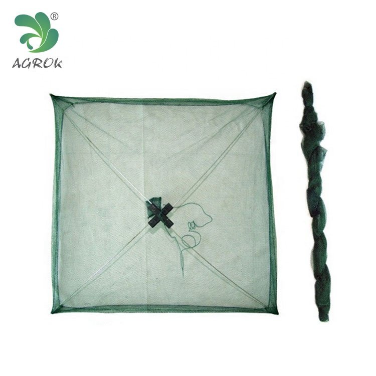 AGROK Umbrella Fishing Trap without Holes Aquaculture Shrimp Trap Pulling Square Fishing Pot