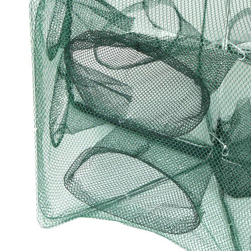 6-24 Hole Shrimp Cage Foldable Polygon Crab Lobster Trap Aquaculture Pot Cast Net Fishing Framing Trap