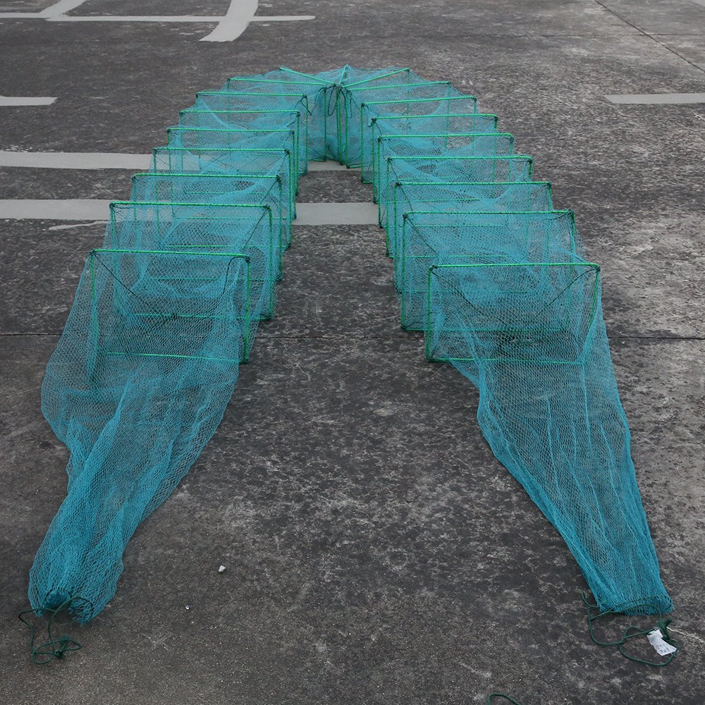 Classic Design Long Ring Net Fishing Lobster Traps Cheap Rectangular Foldable Crab Fish Trap Manufactured In China