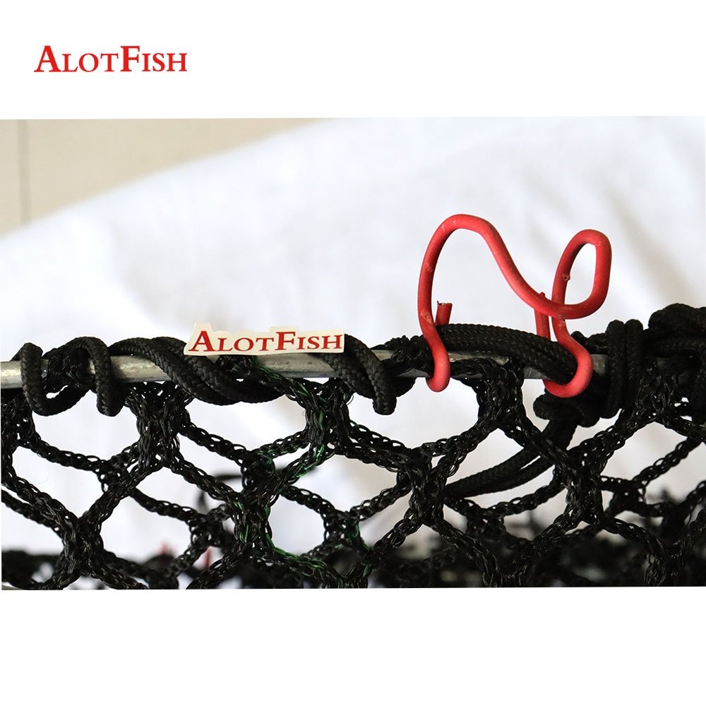 AlotFish HDPE Plastic Coated Wire Fishing Trap Net Collapsible Big deep sea Trap Pot Cage