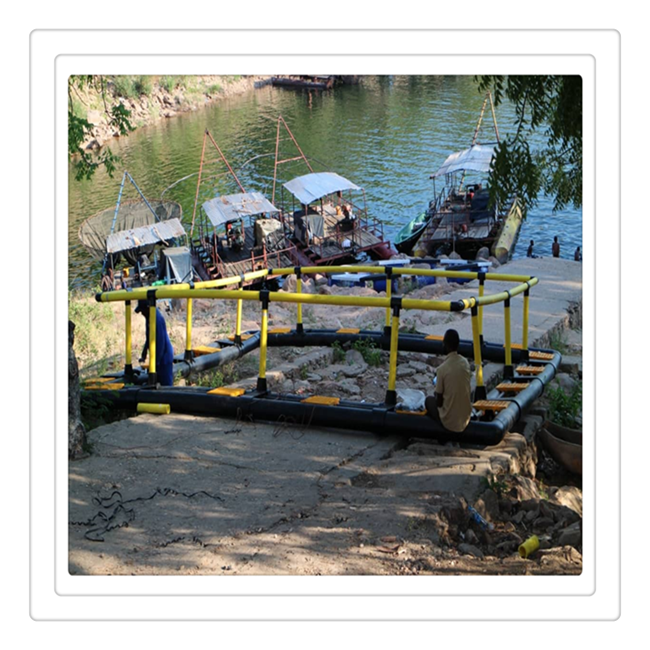 Tilapia Hatchery Square Rectangle shape Floating HDPE FIsh Farming Cage Trap in Lake Deep Sea