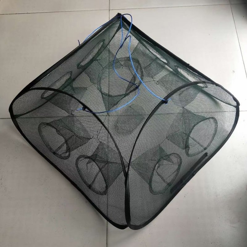 5/9/13 Holes Folded Portable Hole Automatic Fishing Shrimp Trap Fishing Net Shrimp Carp Catcher Cages Mesh Nets Crab Trap