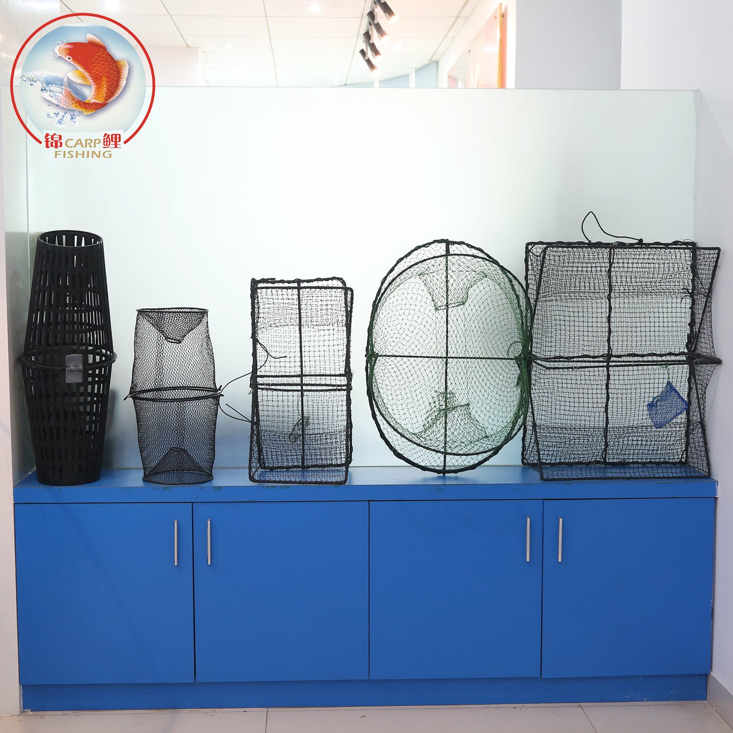 Manufacture Fish Traps Shrimp Net Foldable PE Net Fishing Traps Nylon Mesh Fish Traps for Sale Fish Cage