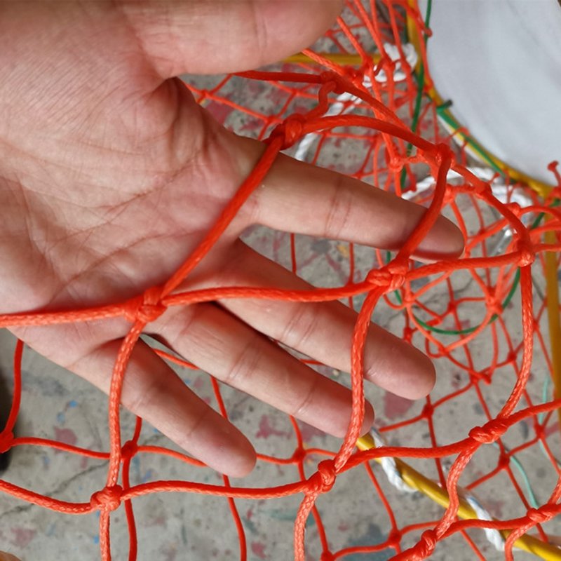Three entrance commercial folding king crab cage deep sea fish trap
