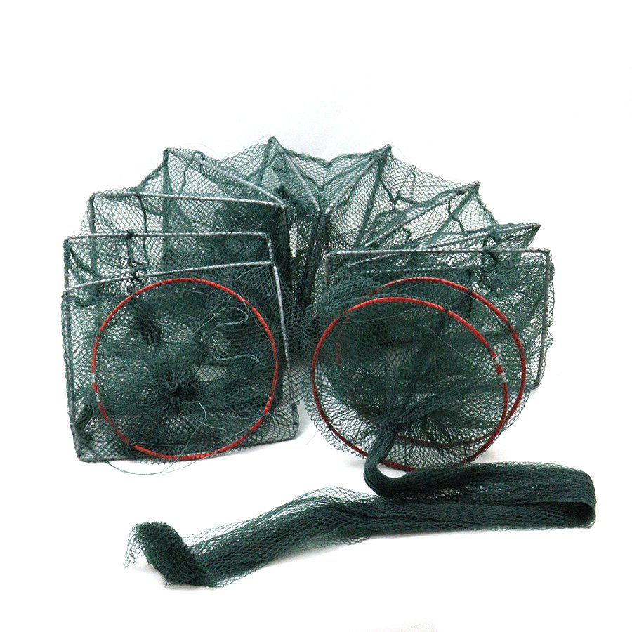 Quality Product Green PE Large Mesh Lobster Crab Fish Trap For Fishing 4m Dragon Bubu