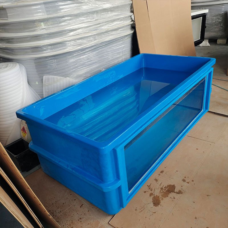 Factory cheap large commercial aquaponics rectangle outdoor fiberglass aquariums fish pond tank for fish farming