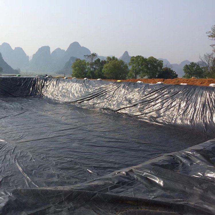 China manufacturer custom large size ground cover liner, woven fabric salt pond liner, anti-uv virgin PE lining