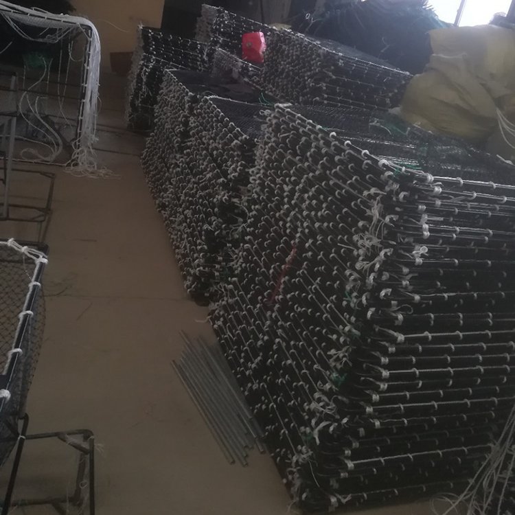 commercial big folding deep sea covo fish trap with 2 inlets for large fish lobster and crab