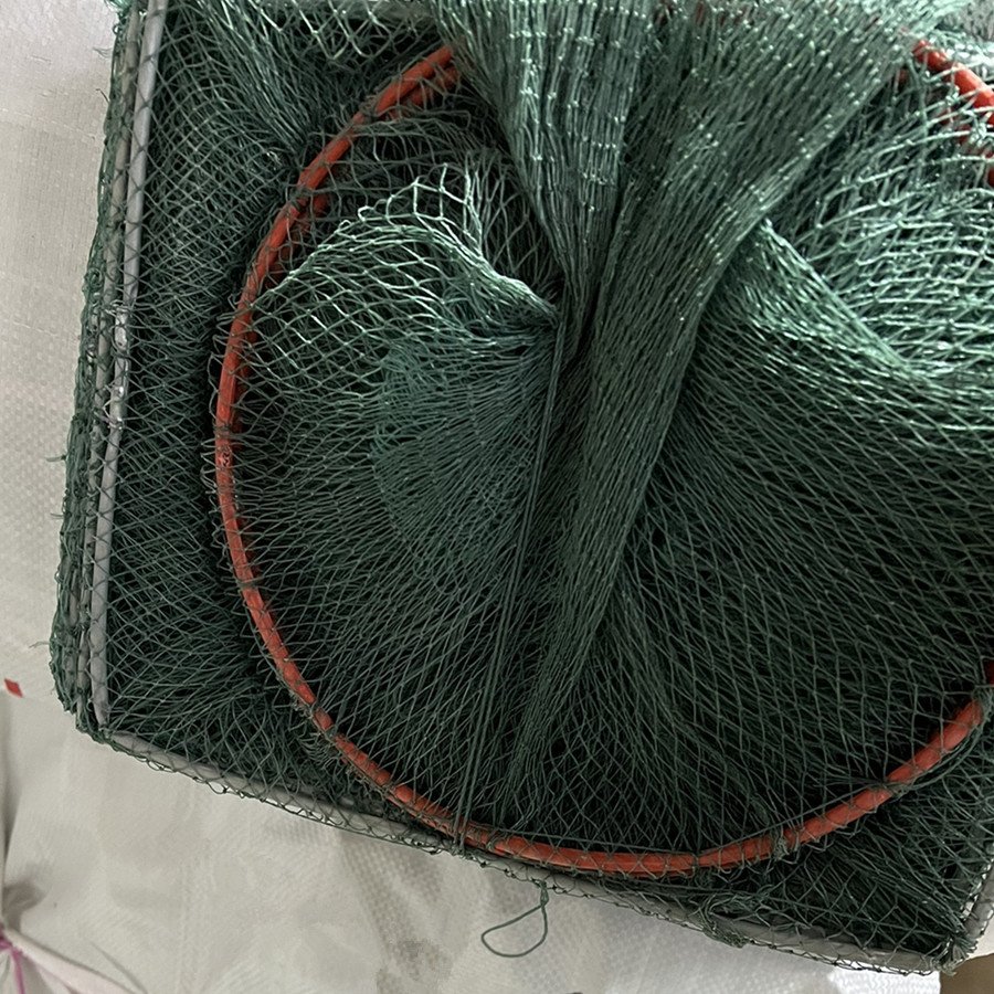 3.9m 19 sections 20*25cm frame Folding Fish long Cage Fishing cage drag crab Trap net