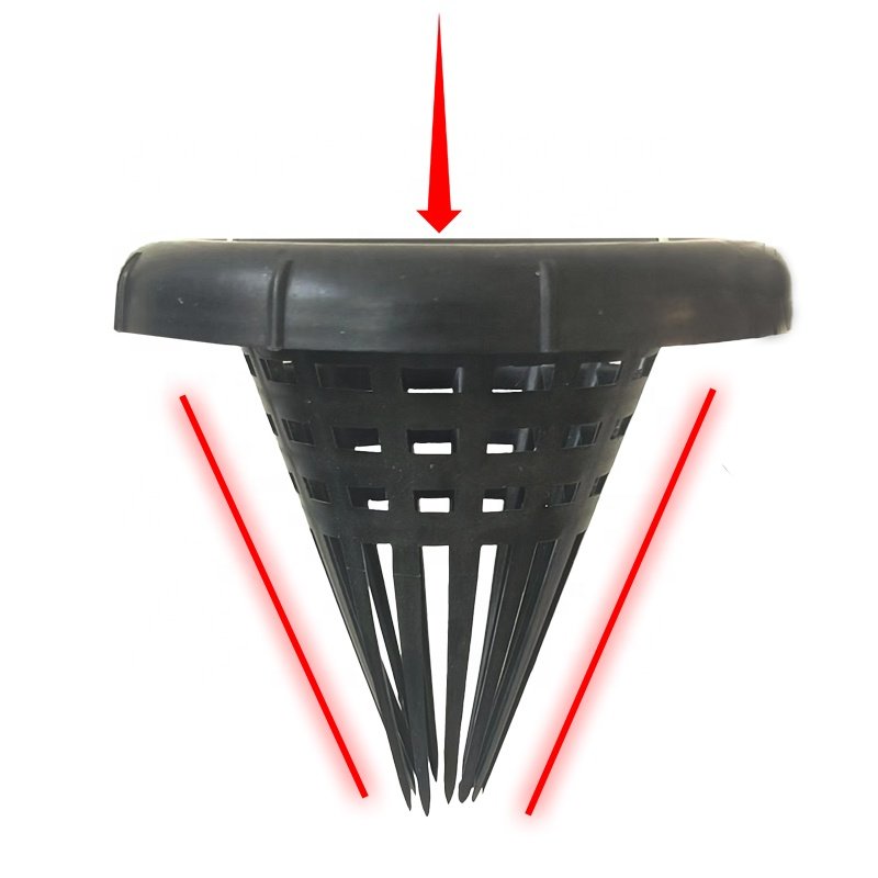 Black portable fishing tool 26.8 inch length 4.7 inch width PP fish cage eel trap aquaculture crab trap for eel shrimp fish