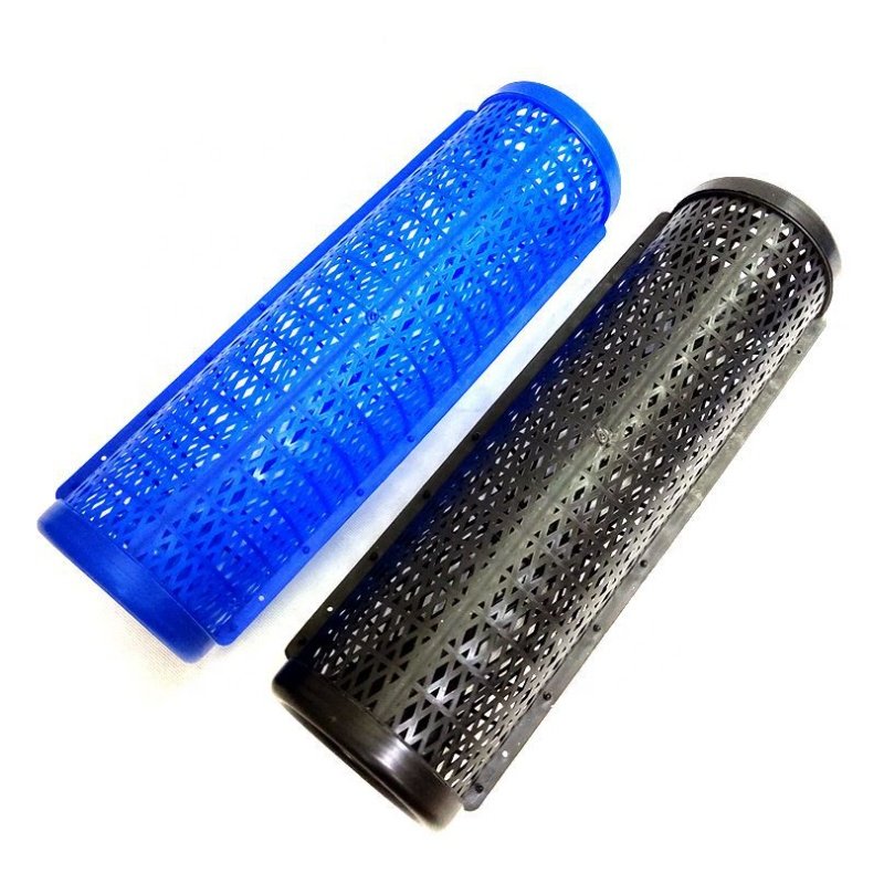 Black portable fishing tool 26.8 inch length 4.7 inch width PP fish cage eel trap aquaculture crab trap for eel shrimp fish