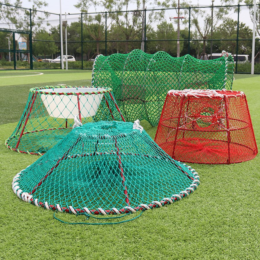 PE Collapsible Aquaculture Trap Fish Cage Net for Crayfish Shrimp Lobster Fish Farming Harvesting in Custom Sizes on Demand