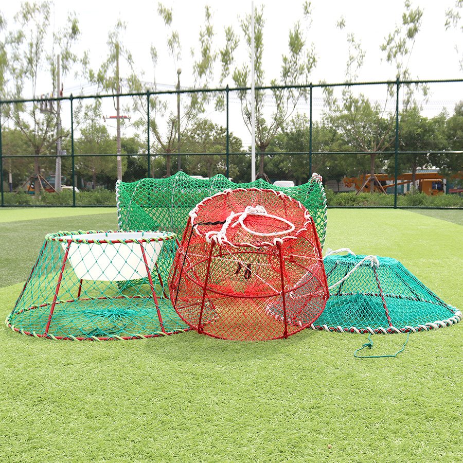 PE Collapsible Aquaculture Trap Fish Cage Net for Crayfish Shrimp Lobster Fish Farming Harvesting in Custom Sizes on Demand