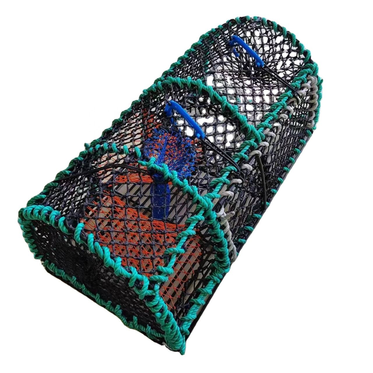 Durable Commercial 5mm Black Net Creel Lobster Creels90*50*43cm With Two Entry For Norway UK