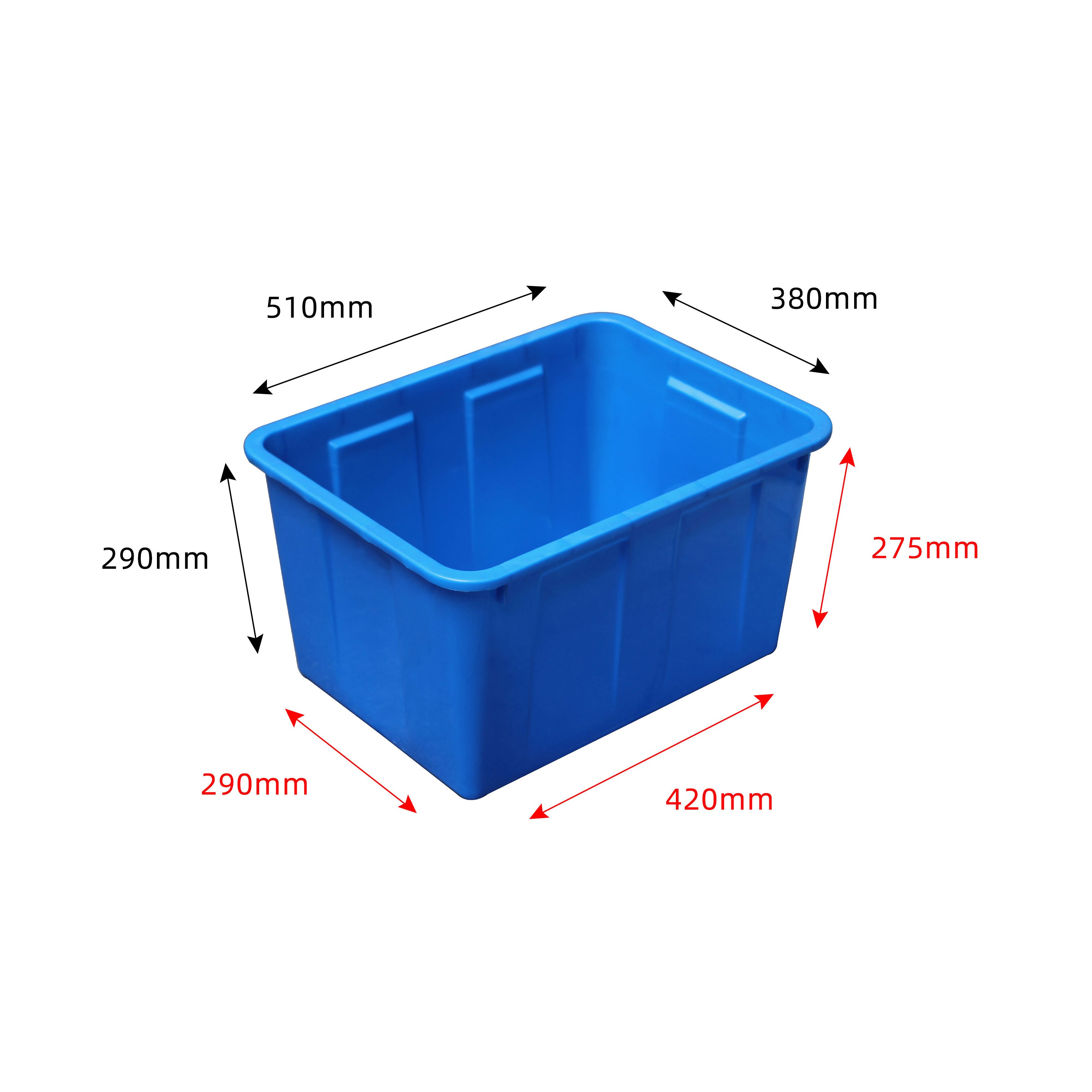 Plastic Storage Tubs Cheap Price Outdoor Square Large Open Top Plastic Fish Tank Tub For Farming