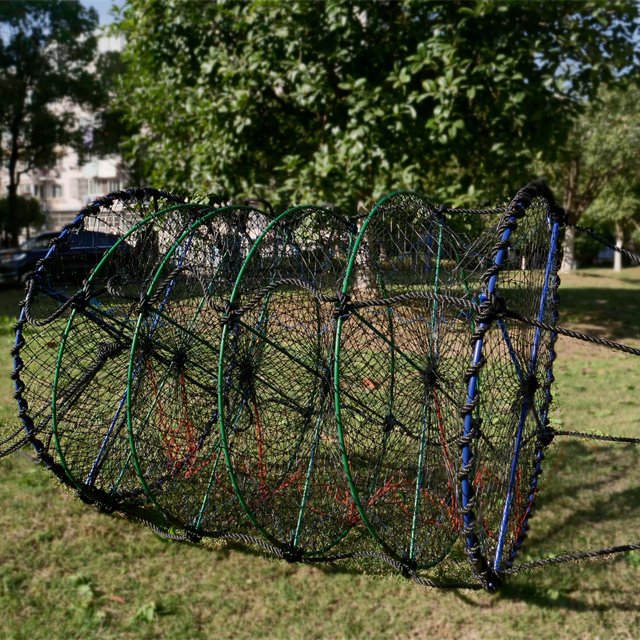 round Lobster Trap Crab Cage Shrimp Pot / Foldable Aquaculture circular Crab Trap
