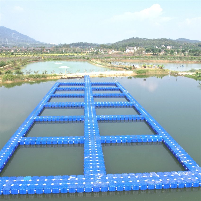 ocean fish dum cage fish cage design pe for rectangular cultivation float floating cages fish farming