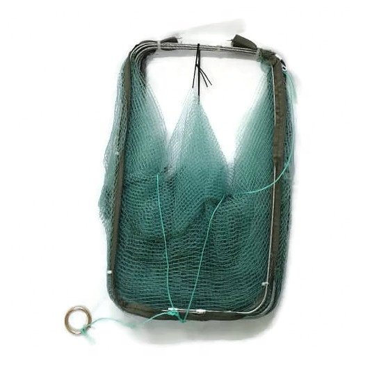 High Quality of YCL662-06, 6 Holes Automatic Fishing Net Shrimp Cage Nylon Foldable Crab Fish Trap Cast