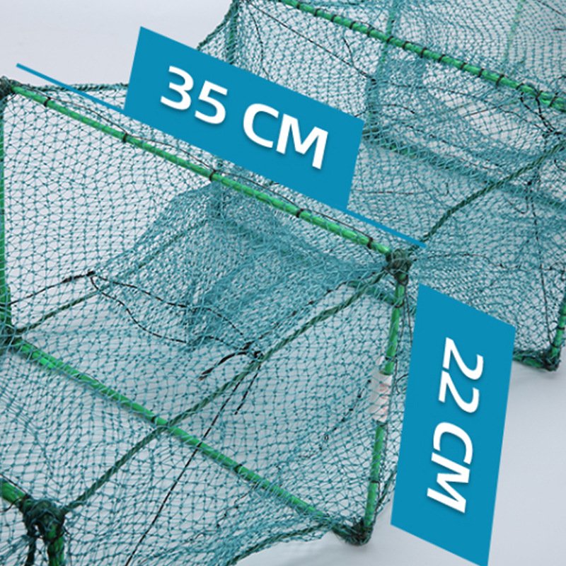 Folding Crab Cage Greatwall Long Fishing Bait Trap
