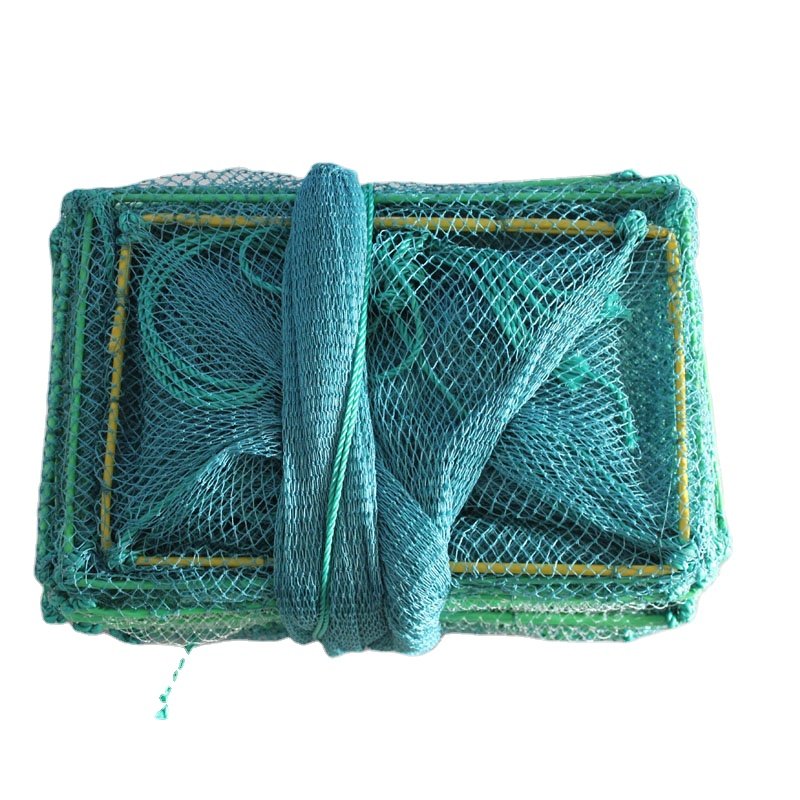 Manufacture crab crayfish trap cage with frame length 38cm wide 25cmused in sea Lake River agriculture fishing trap
