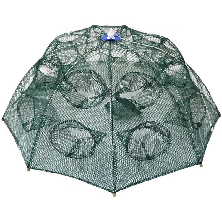 Aquaculture Trap collapsible fishing net Umbrella Style Shrimp crayfish trap Crab cages