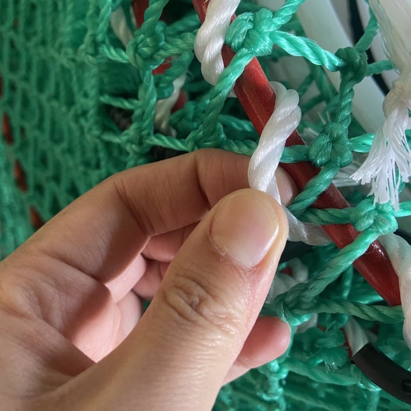 Cone shape lobster crayfish king crab trap wired 10mm steel frame strong netting size 100*50*45cm