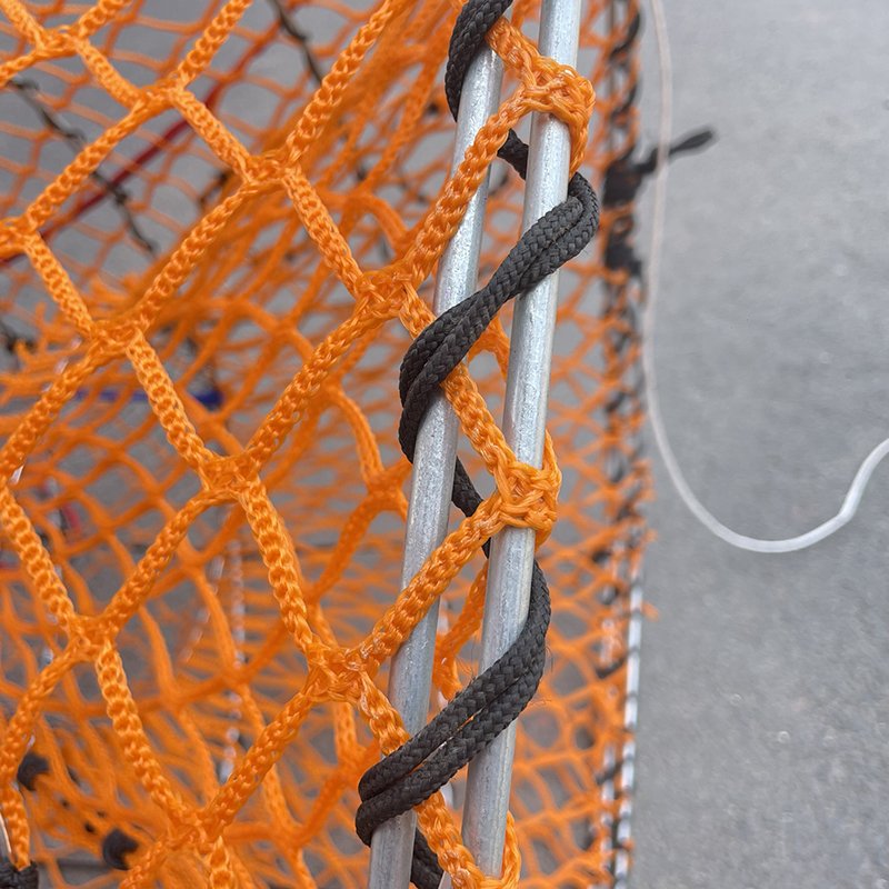 Spring Folding Crab Fishing Pot Loaded Black Cod Fish Traps for Alaska with bait jars Turbot pot 70x140cm 75*160cm