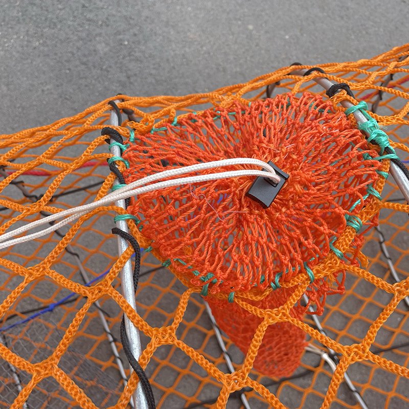 Spring Folding Crab Fishing Pot Loaded Black Cod Fish Traps for Alaska with bait jars Turbot pot 70x140cm 75*160cm