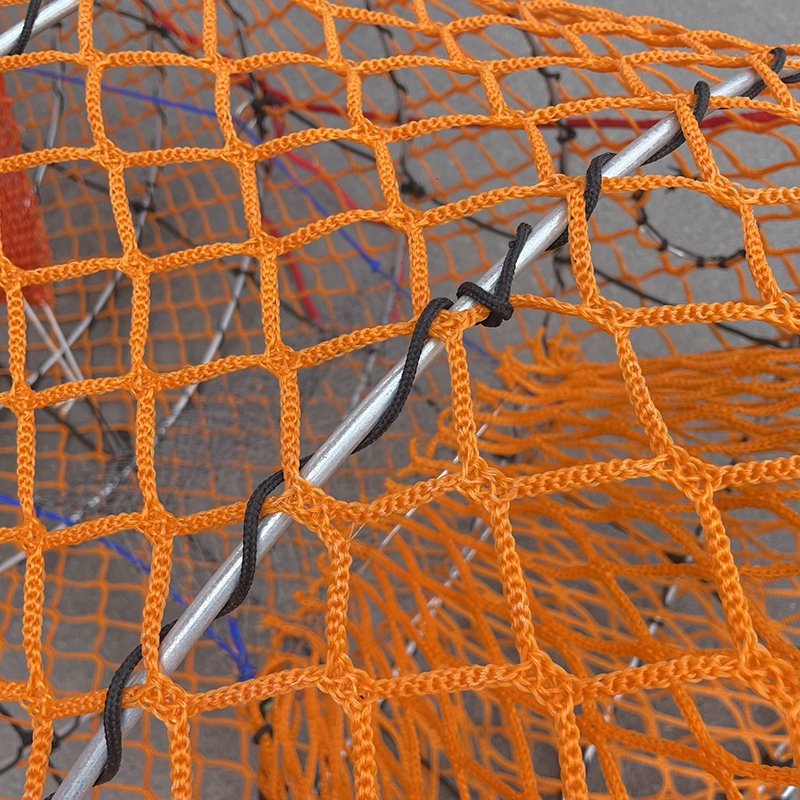 Spring Folding Crab Fishing Pot Loaded Black Cod Fish Traps for Alaska with bait jars Turbot pot 70x140cm 75*160cm
