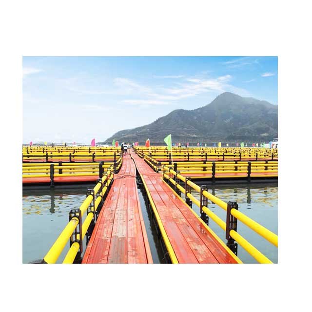8x8M square hdpe floating aquaculture traps for fish farming