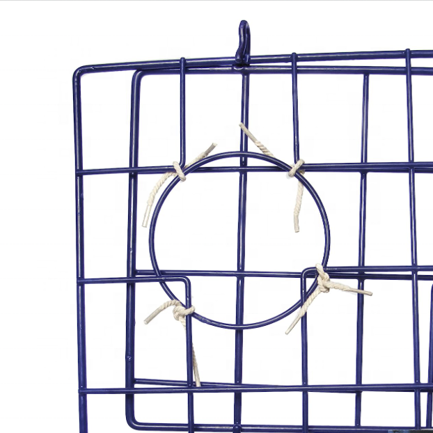 Top Quality Square portable folding fishing Crab Pot Crab Trap aquaculture trap fish trap crab pots for king size lobster