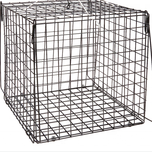 Top Quality Square portable folding fishing Crab Pot Crab Trap aquaculture trap fish trap crab pots for king size lobster