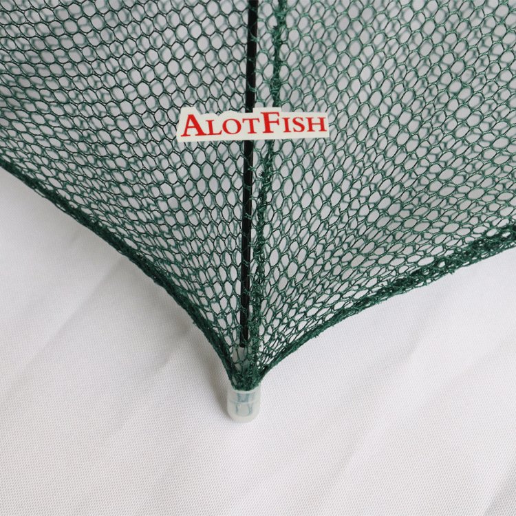 AlotFish 8 holes fish trap cage foldable fishing net fishing bait trap