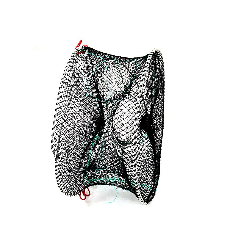 Wholesale Crab Crayfish Lobster Catcher Cage Trap Aquaculture Trap Folding Fishing Net Black Fish Durable Galvanized Round 2.3cm