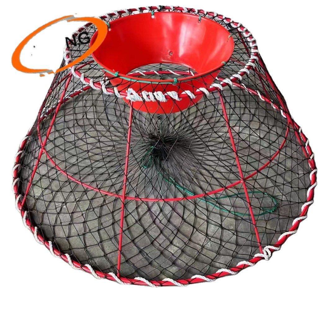 Chile Market bone heavy duty commercial folding king crab cage deep sea fish trap