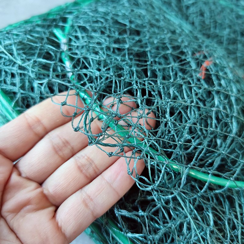 Double Knot Type Aquaculture Traps New Design Fishing Square Fish Cage Crab Trap With Steel Frame For Norway Market