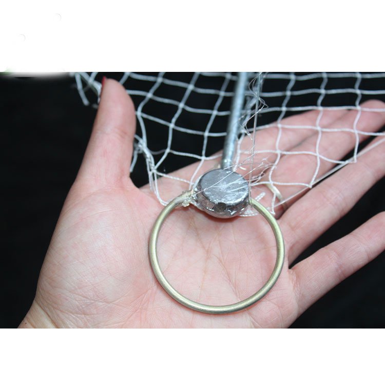 Winter ice foldable fishing Lobster trap Heavyweight frame with Lead sinker strong Net