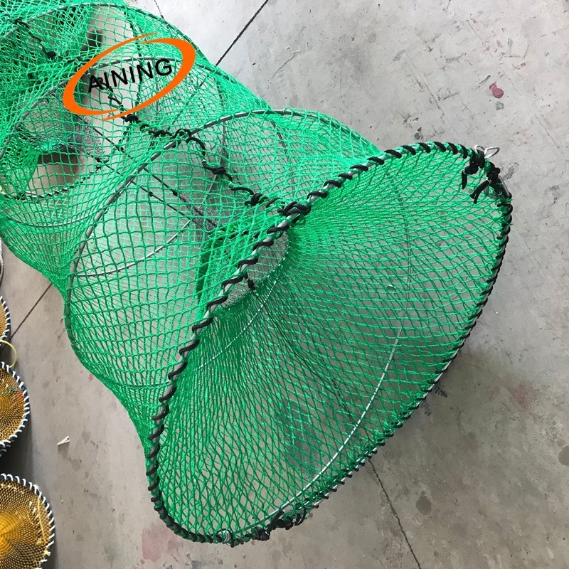 Best quality aquaculture trap 30*60cm Commercial Spring Fishing Trap Lobster Crab Fish Cage Trap