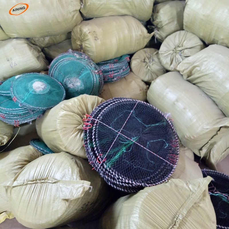 Best quality aquaculture trap 30*60cm Commercial Spring Fishing Trap Lobster Crab Fish Cage Trap