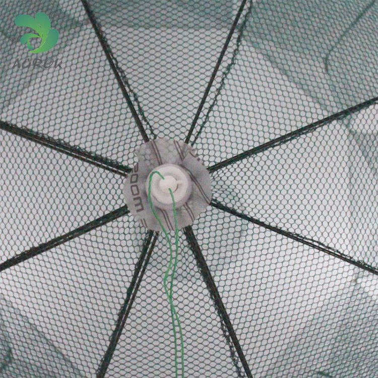 AGROK 4 6 8 10 12 16 20 24 Hole Folded Portable Automatic Umbrella Type Fishing Shrimp Trap Fishing Net