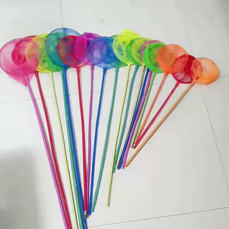 Children use retractable fishing net butterfly net pocket insect net kids fishing net park outdoor toys wholesale