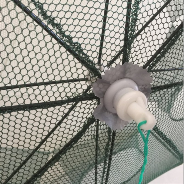 Factory Price 8 Entry Automatic Fishing umbrella trap folding fish trap for catching fish and shrimp