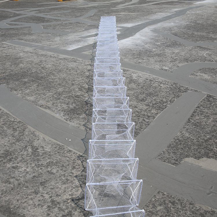 Good Quality Shrimp Pot Lobster Crayfish Foldable Fish Trap Crawfish Trap Work Boot for Fish Cages Fish Net for Boat Cuboid 9.3m