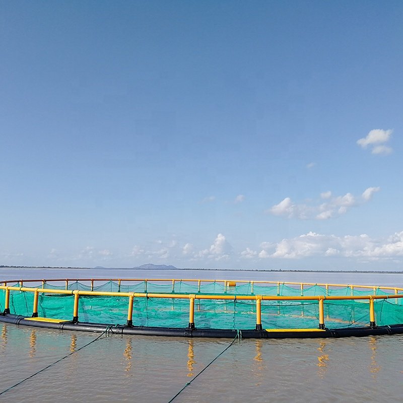 Eco fish farm net cage, floating fish cage