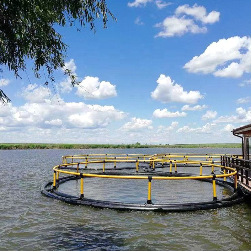 Eco fish farm net cage, floating fish cage