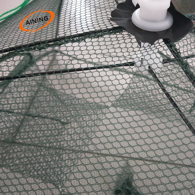 8 holes Umbrella Type Portable Foldable Fishing Trap shrimp cage