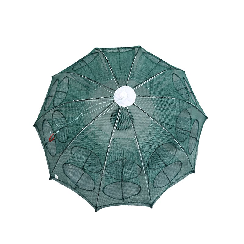Fishing Trap Umbrella Folded Portable 4-24 Holes Automatic Minnow crayfish Fishing Shrimp Cage Fishing Net