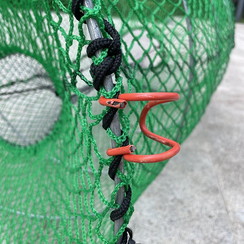 8mm Galvanized Steel Commerical Folding Fish Cage Lobster Crab Pot Cod EEL Trap